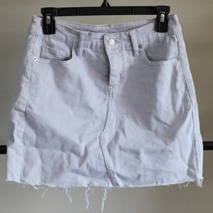 Wild Fable, size 2, jean skirt, light purple/lavender